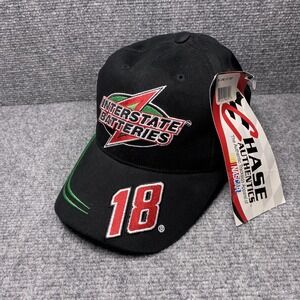 Bobby Labonte Hat Cap Strap Back Black 18 Interstate Batteries NASCAR Racing